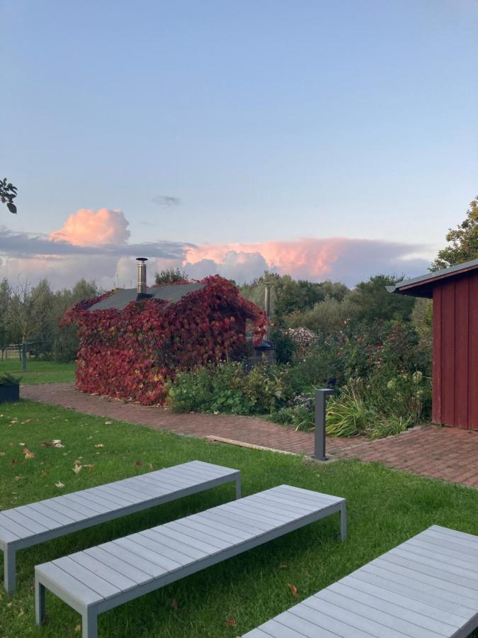 Schaeferwagen Auf Dem Biogut-Saalkow Hotel Gustow  Bagian luar foto